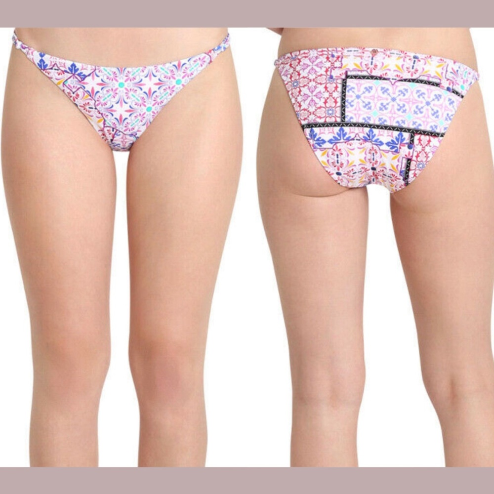 NEW Nanette Lepore [ 4 US ] Lauren Bikini Bottom in Turkish tile‎